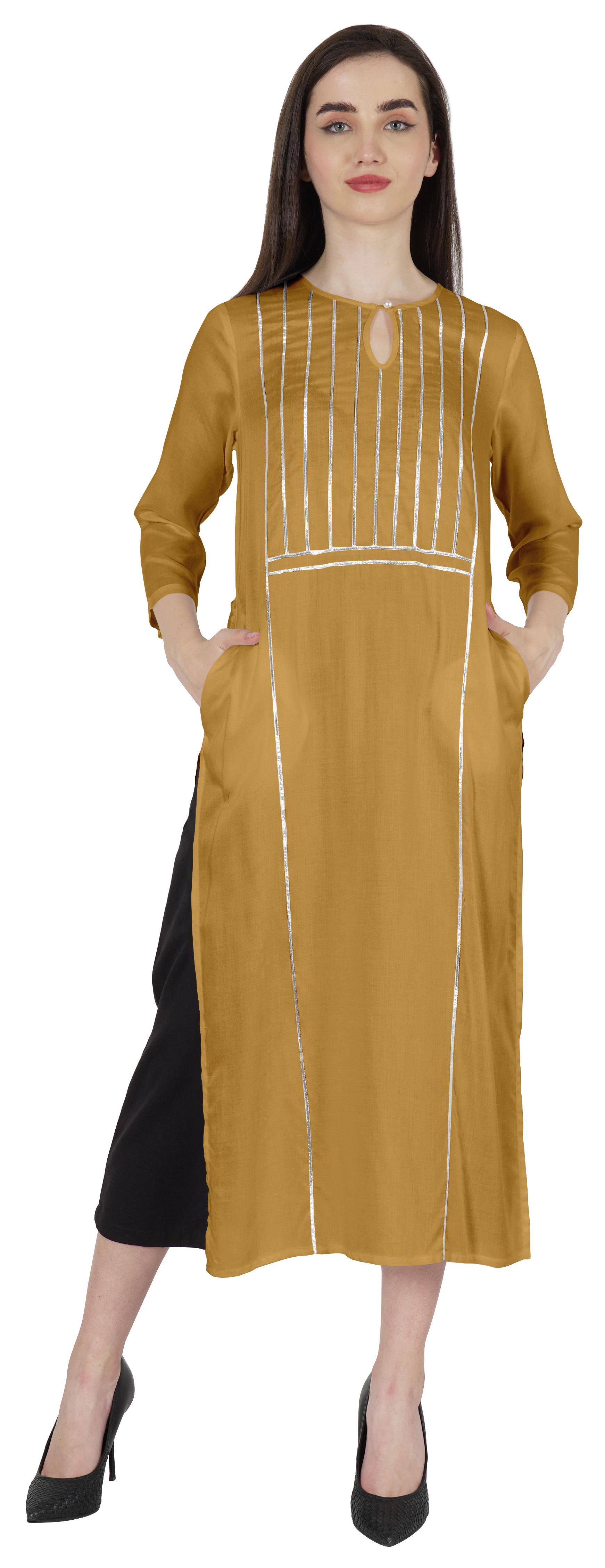 Phagun Rayon Gota Patti Long Designer Kurti For Women s Indian Ethnic Wear Solid XXL жовтий
Phagun Rayon Gota Patti Long Designer Kurti For Women s Indian Ethnic Wear Solid XXL жовтий