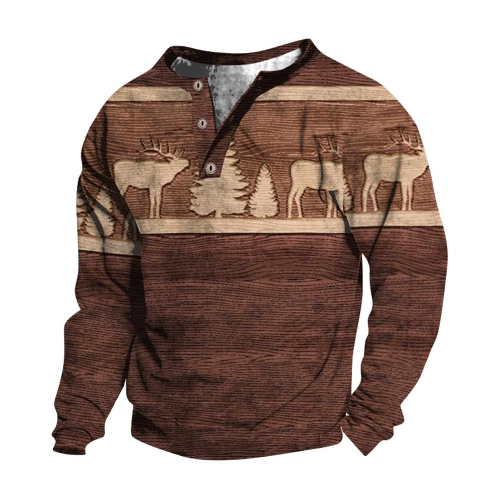 (SU)Мужской свитер с v-образным вырезом и воротником-стойкой с 3D цифровой печатью и винтажным воротником на 3 пуговицах
(SU)Мужской свитер с v-образным вырезом и воротником-стойкой с 3D цифровой печатью и винтажным воротником на 3 пуговицах