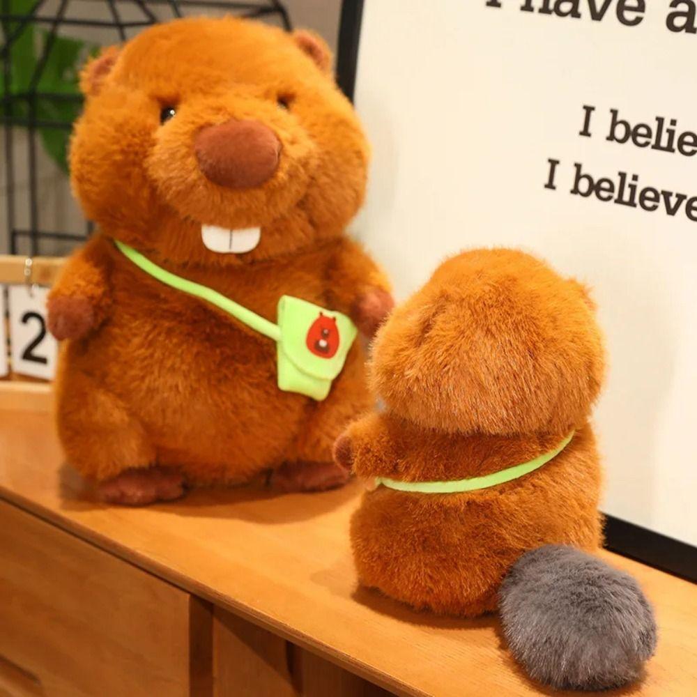 Cartoon Animals Bag Beaver Plush Toys With Bag Animals Soft Doll Girls Toys 35cm 
Cartoon Animals Bag Beaver Plush Toys With Bag Animals Soft Doll Girls Toys 35cm