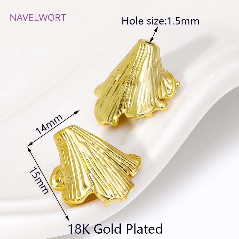 18K Gold Plated Brass Large Flower Bead Caps Trumpet Stamens Tassel Caps For DIY Beading Bracelet Jewelry Making Accessories 5 pieces
18K Gold Plated Brass Large Flower Bead Caps Trumpet Stamens Tassel Caps For DIY Beading Bracelet Jewelry Making Accessories 5 pieces
