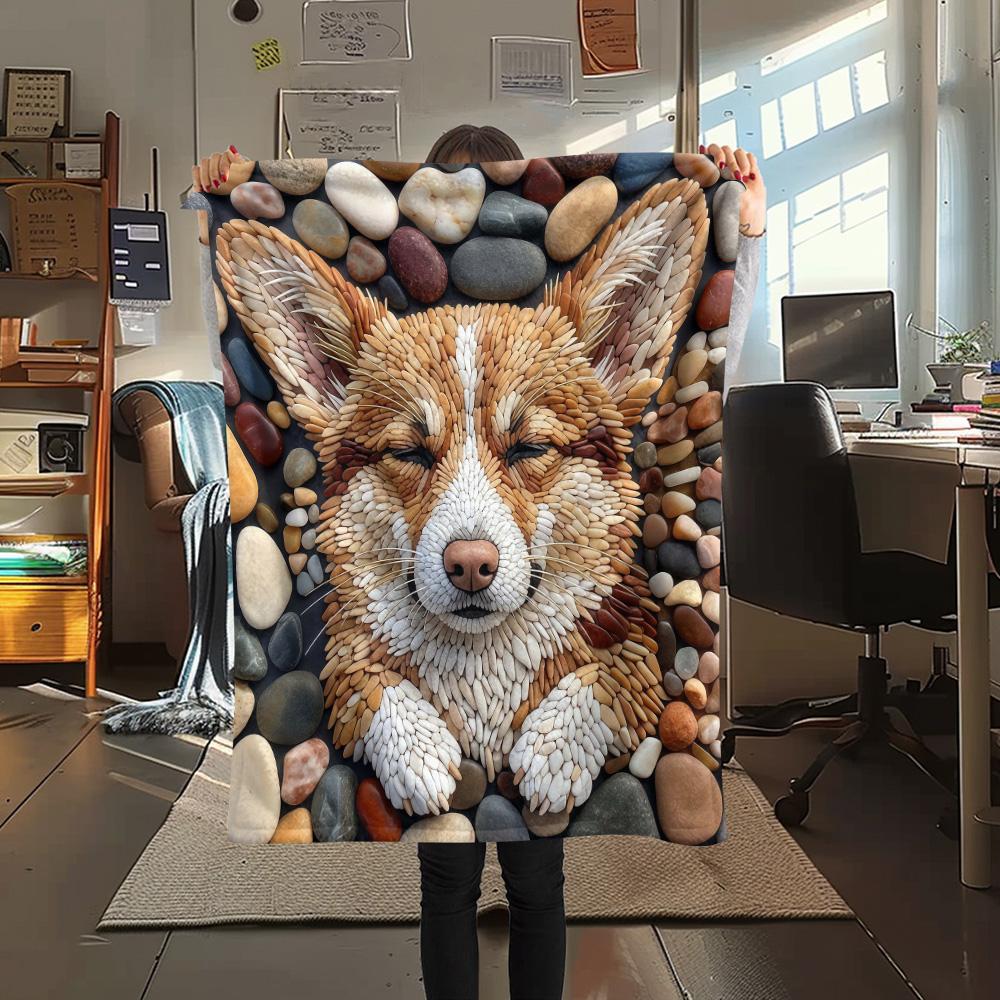 1Pc Cobblestone Dog Print Flannel Blanket High Quality Warm Comfortable Cover for All Seasons Perfect for Gifts Home Decor 80cm x 120cm
1Pc Cobblestone Dog Print Flannel Blanket High Quality Warm Comfortable Cover for All Seasons Perfect for Gifts Home Decor 80cm x 120cm