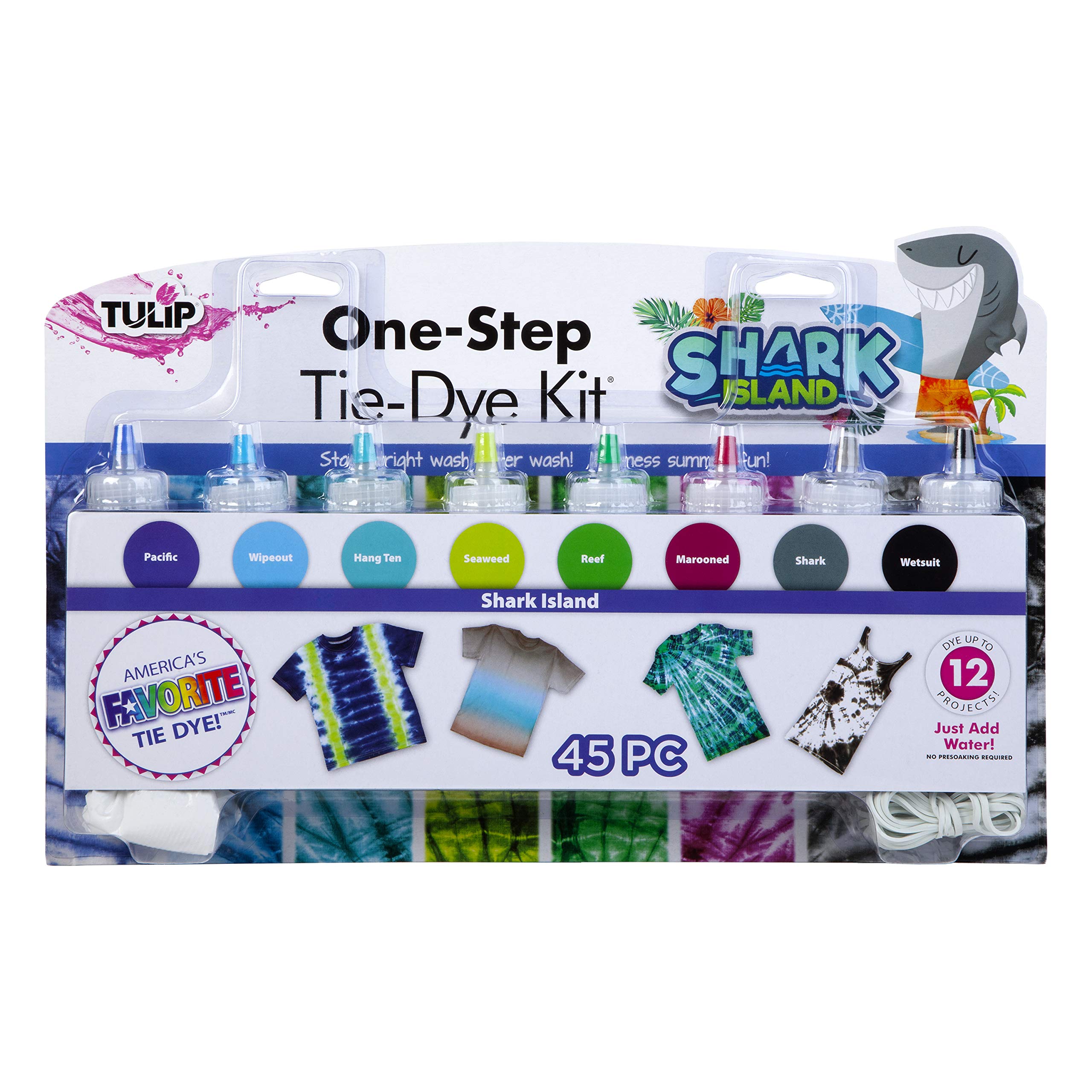 Tulip One-Step Tie-Dye Kit FDYLG8C 2.5OZ 8 Vibrant Colors 40972
Tulip One-Step Tie-Dye Kit FDYLG8C 2.5OZ 8 Vibrant Colors 40972