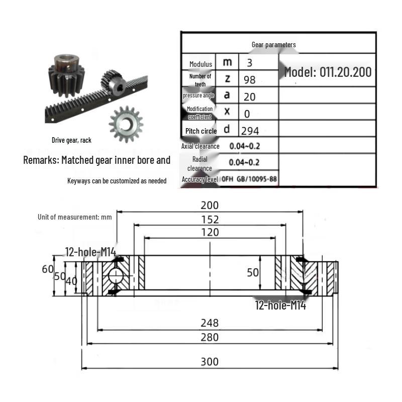 Rongyu External Gear Slewing Bearing
Rongyu External Gear Slewing Bearing