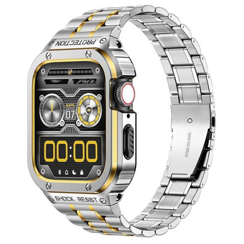 Класичний розкішний ремінець+чохол для Apple Watch Ultra 2 49 мм 44 мм 45 мм 41 40 мм Бампер з нержавіючої сталі Iwatch Series 9 8 7 SE 6 5 4 44MM
Класичний розкішний ремінець+чохол для Apple Watch Ultra 2 49 мм 44 мм 45 мм 41 40 мм Бампер з нержавіючої сталі Iwatch Series 9 8 7 SE 6 5 4 44MM