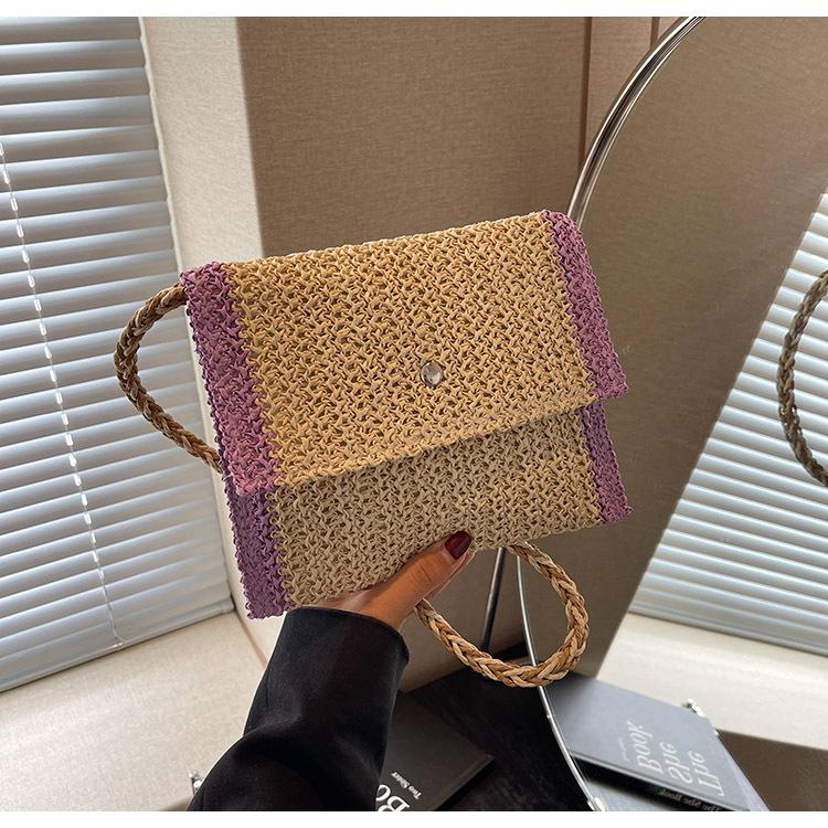 Соломенная сумка 2024 года, повседневный стиль отдыха, модная контрастная цветная сумка-конверт, плетеная сумка-мессенджер через плечо, фактура, женская сумка фиолетовый
Соломенная сумка 2024 года, повседневный стиль отдыха, модная контрастная цветная сумка-конверт, плетеная сумка-мессенджер через плечо, фактура, женская сумка фиолетовый