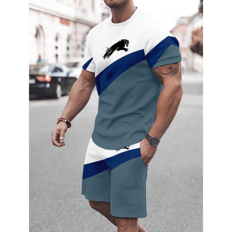 Men s printed short sleeved T-shirt+shorts set 5XL
Men s printed short sleeved T-shirt+shorts set 5XL