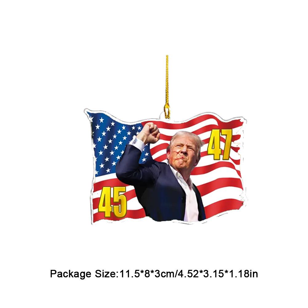 Funny Acrylic Trump Pendant America Presidential Election Car Backpack Hanging Decor US State Memor Christmas Tree Ornament
Funny Acrylic Trump Pendant America Presidential Election Car Backpack Hanging Decor US State Memor Christmas Tree Ornament