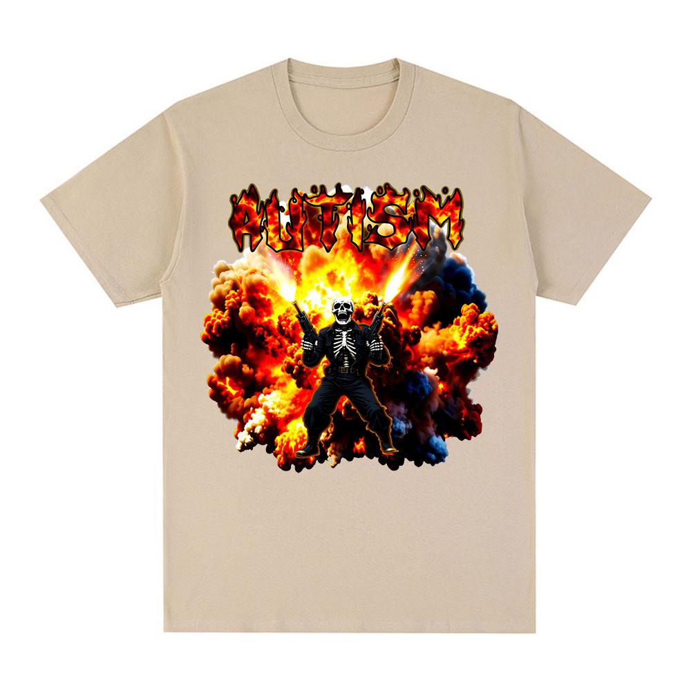 Autistic Autism Funny Skeleton Meme Explosion Tshirts Men Vintage Gothic Short Sleeves Tshirt Cotton Summer Oversized T Shirts S
Autistic Autism Funny Skeleton Meme Explosion Tshirts Men Vintage Gothic Short Sleeves Tshirt Cotton Summer Oversized T Shirts S