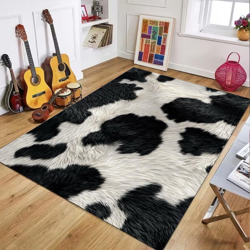 Rustic Faux Cowhide Print Soft Area Rug Washable Non-Slip Indoor Floor Mat for Western Farmhouse Bedroom Living Room Home Decor 40X60CM
Rustic Faux Cowhide Print Soft Area Rug Washable Non-Slip Indoor Floor Mat for Western Farmhouse Bedroom Living Room Home Decor 40X60CM