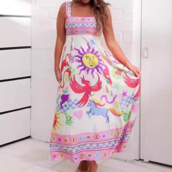 2026 Women s Casual Long Dress - Spaghetti Strap, Floral, High Waist, Sleeveless, Wide Hem L розовый
2026 Women s Casual Long Dress - Spaghetti Strap, Floral, High Waist, Sleeveless, Wide Hem L розовый