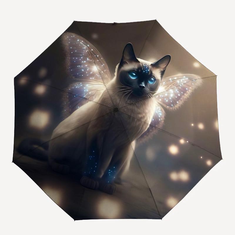 1pc Fairy Cat Wings Automatic Open/Close Umbrella with Windproof, 8-Rib Sturdy Canopy, , Outdoor Accessory, Ideal for Gifts yy251117092
1pc Fairy Cat Wings Automatic Open/Close Umbrella with Windproof, 8-Rib Sturdy Canopy, , Outdoor Accessory, Ideal for Gifts yy251117092