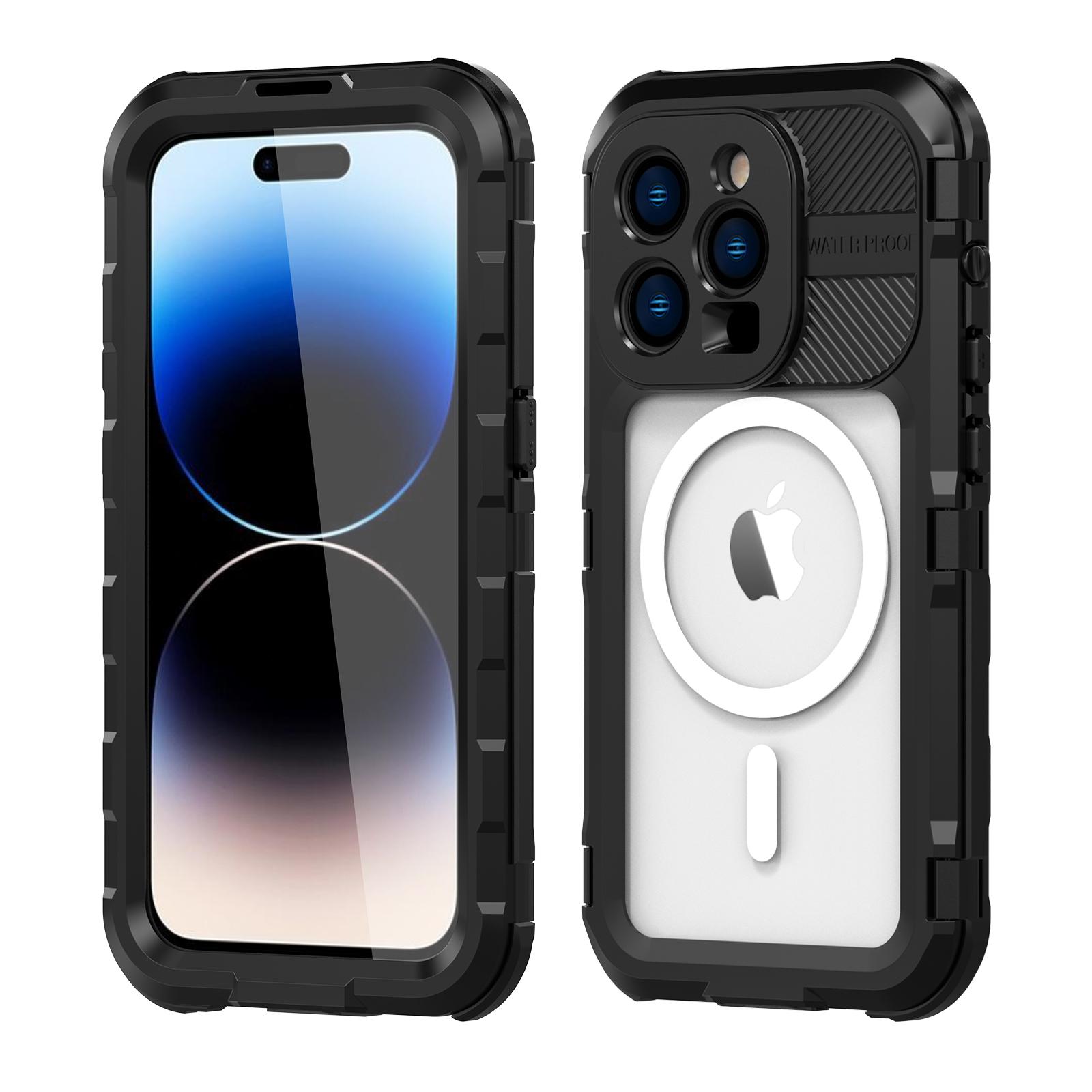 SHELLBOX M Series Compatible with MagSafe IP68 Waterproof Case for iPhone 14 Pro Max Aluminum Alloy Diving Case Black
SHELLBOX M Series Compatible with MagSafe IP68 Waterproof Case for iPhone 14 Pro Max Aluminum Alloy Diving Case Black