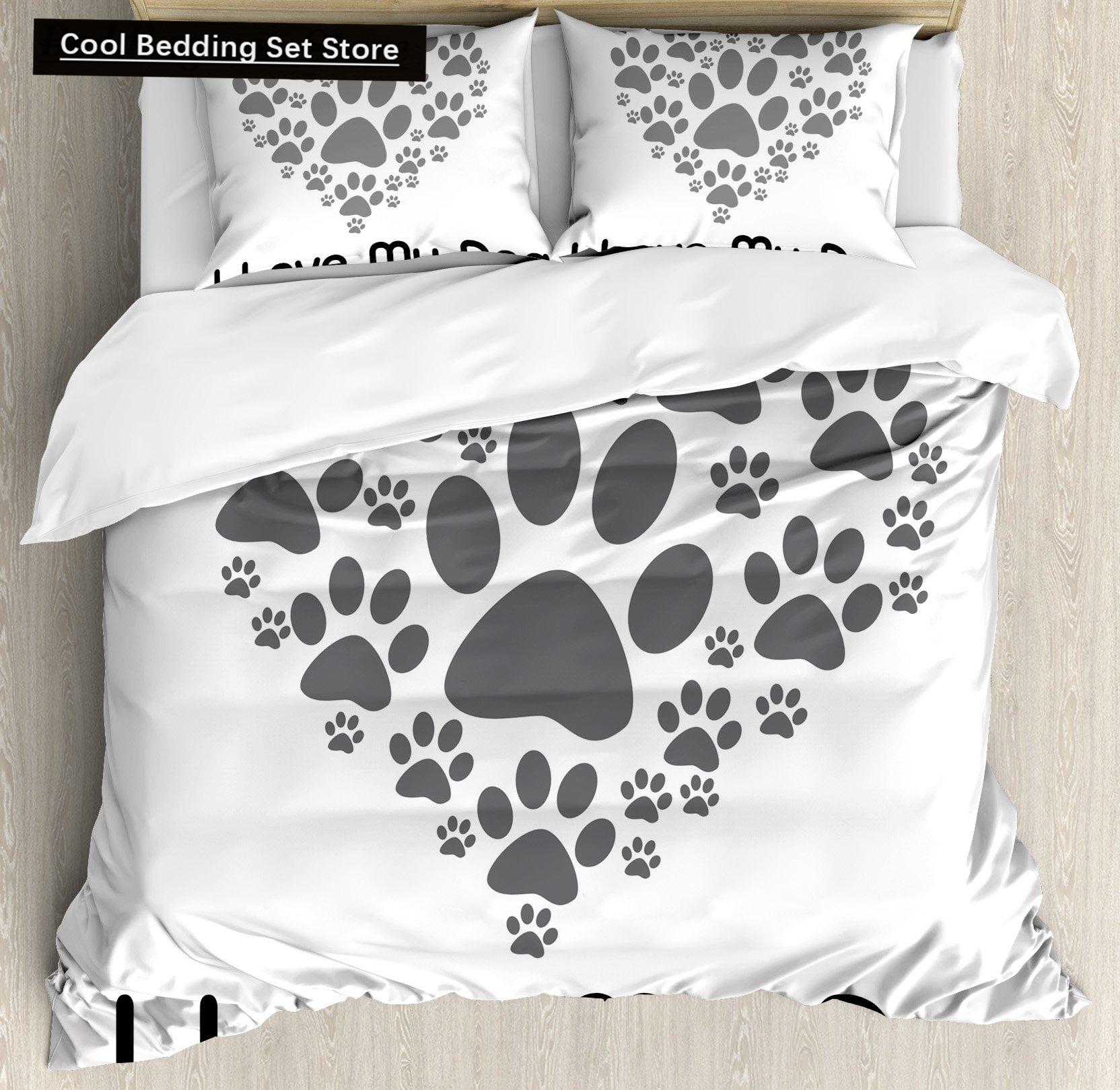 Comforter Black Dog Paw King Queen Puppy Footprints Bedding Set Cat Paw Red Heart Love Comforter Microfiber Comforter (quilt)-EU Single(135*200cm)3pcs
Comforter Black Dog Paw King Queen Puppy Footprints Bedding Set Cat Paw Red Heart Love Comforter Microfiber Comforter (quilt)-EU Single(135*200cm)3pcs