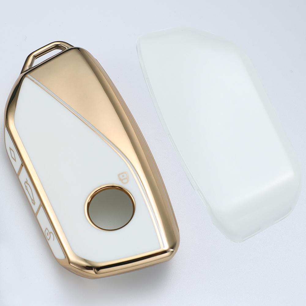 Fits for 2025 2026 BMW IX IM I5 M60 X5 X7 X6 IX I7 Key Fob Cover Shell Case, Soft Tpu Key Cover Compatible with BMW Smart Key біле золото кольору
Fits for 2025 2026 BMW IX IM I5 M60 X5 X7 X6 IX I7 Key Fob Cover Shell Case, Soft Tpu Key Cover Compatible with BMW Smart Key біле золото кольору