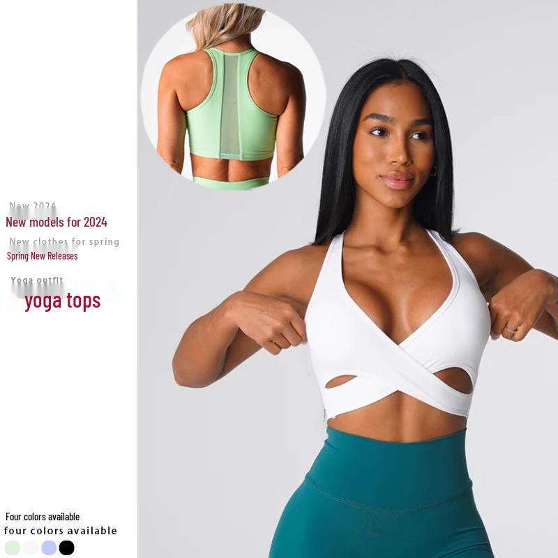 European & American Sexy Fitness Yoga Tops with Chest Pads - Women s Stylish Back Design for Dance and Sports Training. L зелений
European & American Sexy Fitness Yoga Tops with Chest Pads - Women s Stylish Back Design for Dance and Sports Training. L зелений