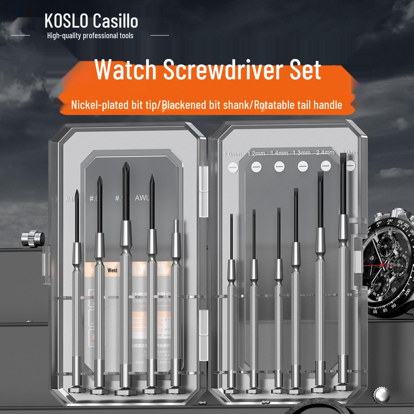 Precision Screwdriver Set for Clocks, Watches, Laptops, Glasses, and Phones 6-piece set
Precision Screwdriver Set for Clocks, Watches, Laptops, Glasses, and Phones 6-piece set