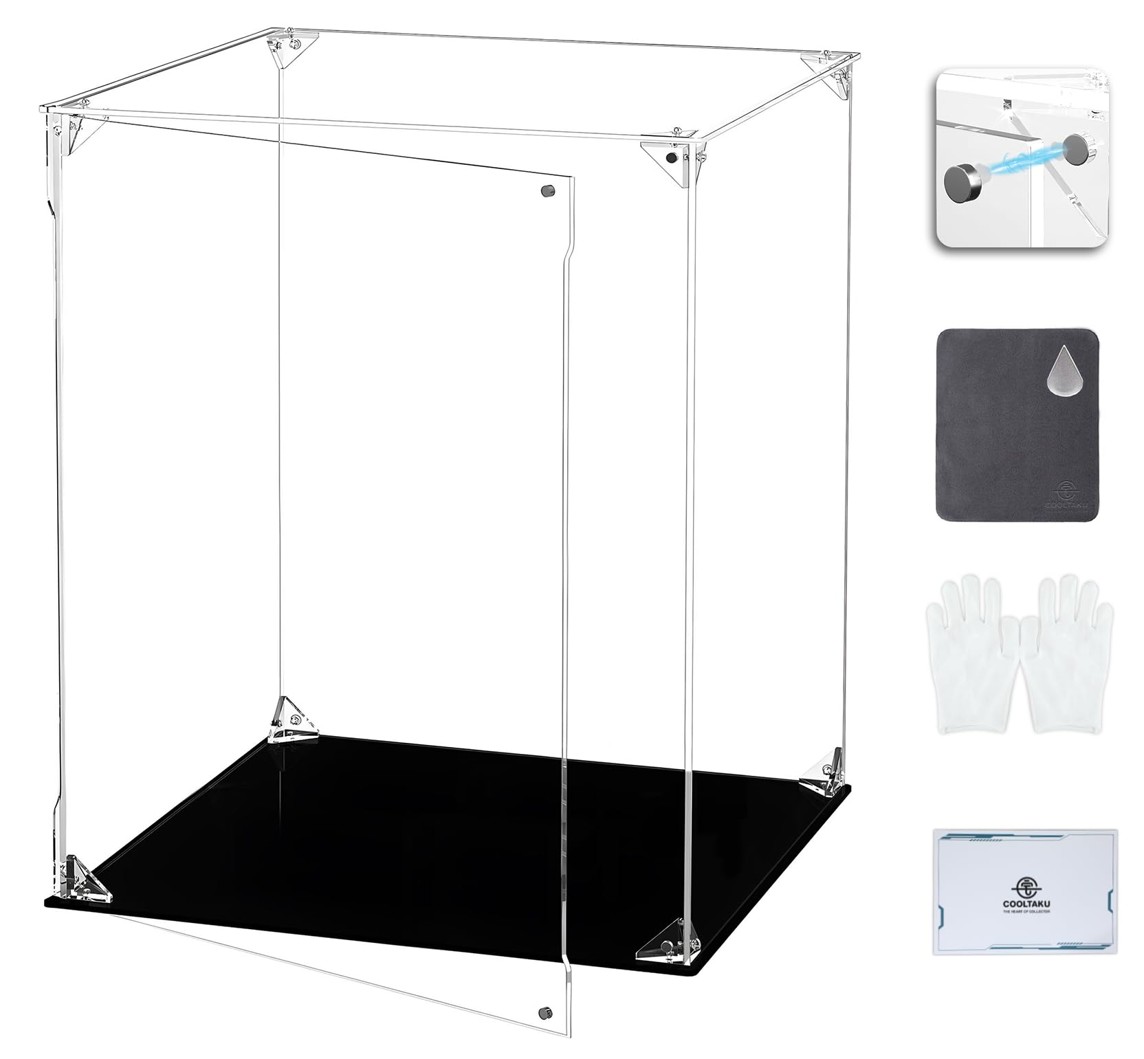 COOLTAKU Figure UV Magnetic Magnetic Front Collection More Assembled Acrylic Display Stain Cleaning Cloth Figure Storage 30 x Depth 30 x Height Black
COOLTAKU Figure UV Magnetic Magnetic Front Collection More Assembled Acrylic Display Stain Cleaning Cloth Figure Storage 30 x Depth 30 x Height Black