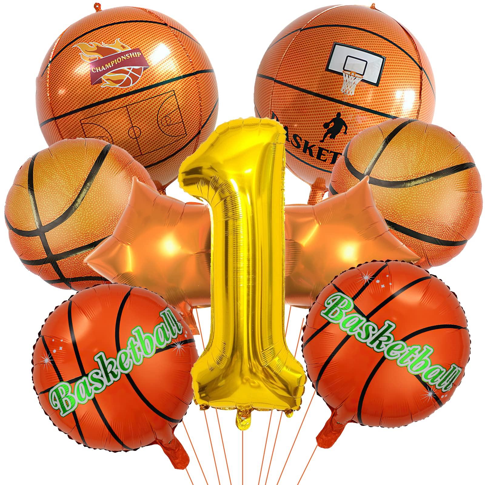 9Pcs Basketball Digital Balloon Set 22in 4D Sphere Balloons With 40 inch Number Sports Basketball Themed Birthday Party Supplies Number&40inch
9Pcs Basketball Digital Balloon Set 22in 4D Sphere Balloons With 40 inch Number Sports Basketball Themed Birthday Party Supplies Number&40inch