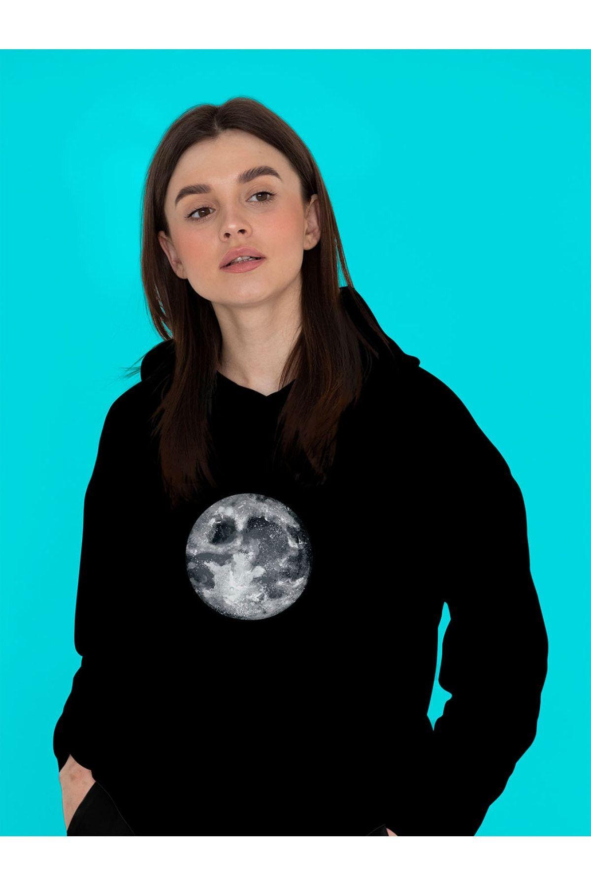 Women s Style Big Size Sweatshirt Full Moon Printed Black 2 Thread Sweatshirt Hoodie
Women s Style Big Size Sweatshirt Full Moon Printed Black 2 Thread Sweatshirt Hoodie