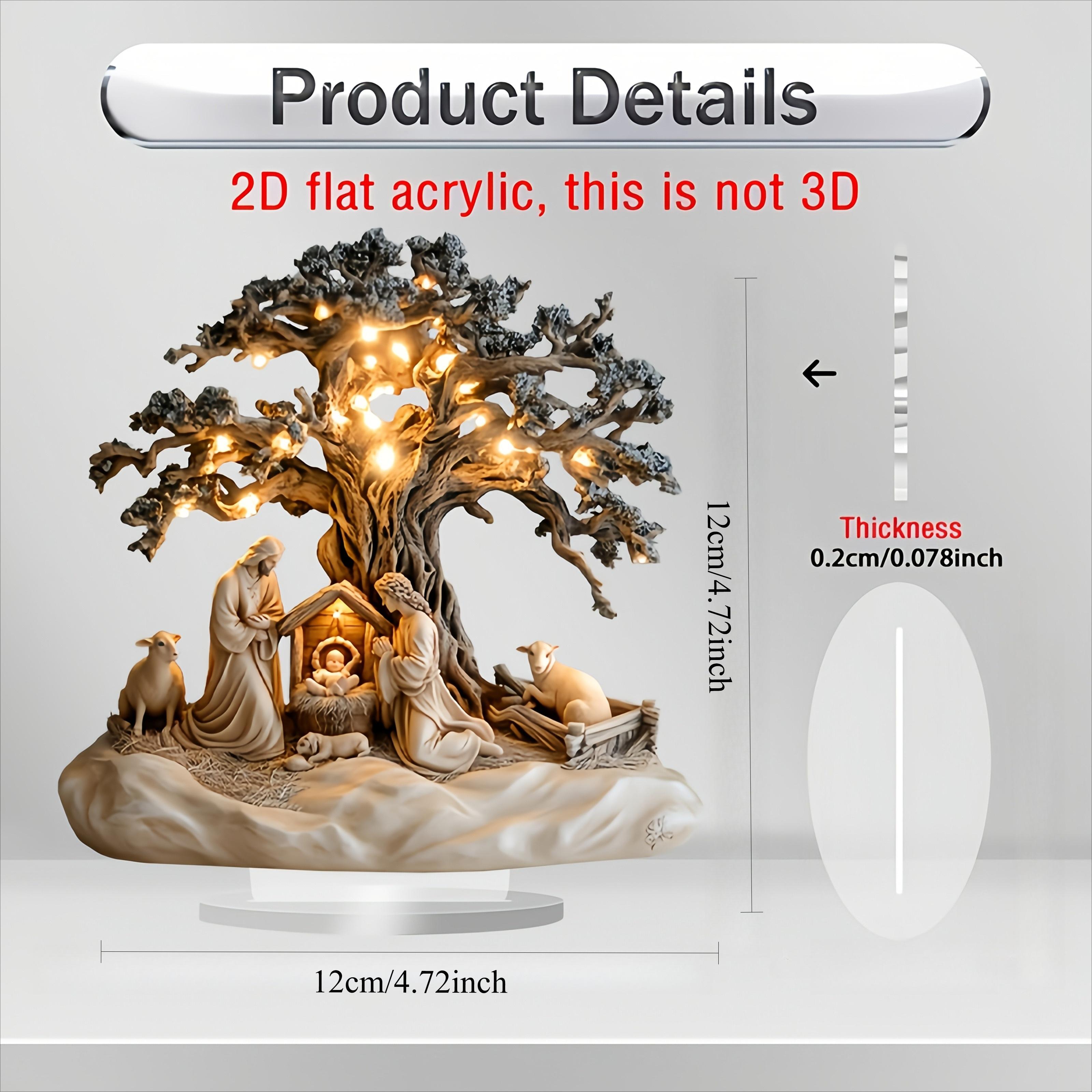 Easter Nativity Scene Figurine Tabletop Decor Nativity Figurine 2D Acrylic Desk Ornament Decration Church Holiday Christmas Gift
Easter Nativity Scene Figurine Tabletop Decor Nativity Figurine 2D Acrylic Desk Ornament Decration Church Holiday Christmas Gift