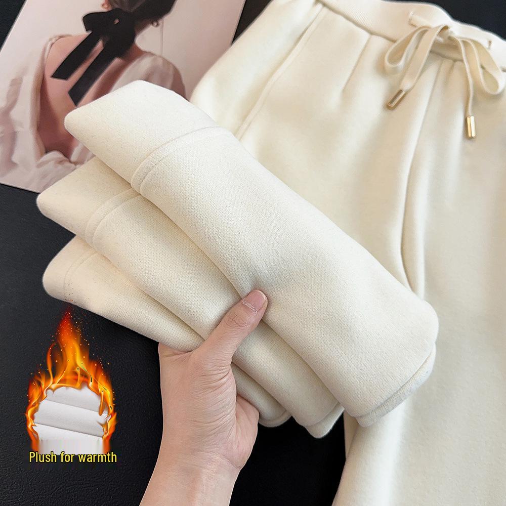Women s Beige Cashmere Wide-Leg Wool Blend Fleece-Lined Pants (Autumn/Winter 2024) 32/4XL for 145-155 lbs
Women s Beige Cashmere Wide-Leg Wool Blend Fleece-Lined Pants (Autumn/Winter 2024) 32/4XL for 145-155 lbs