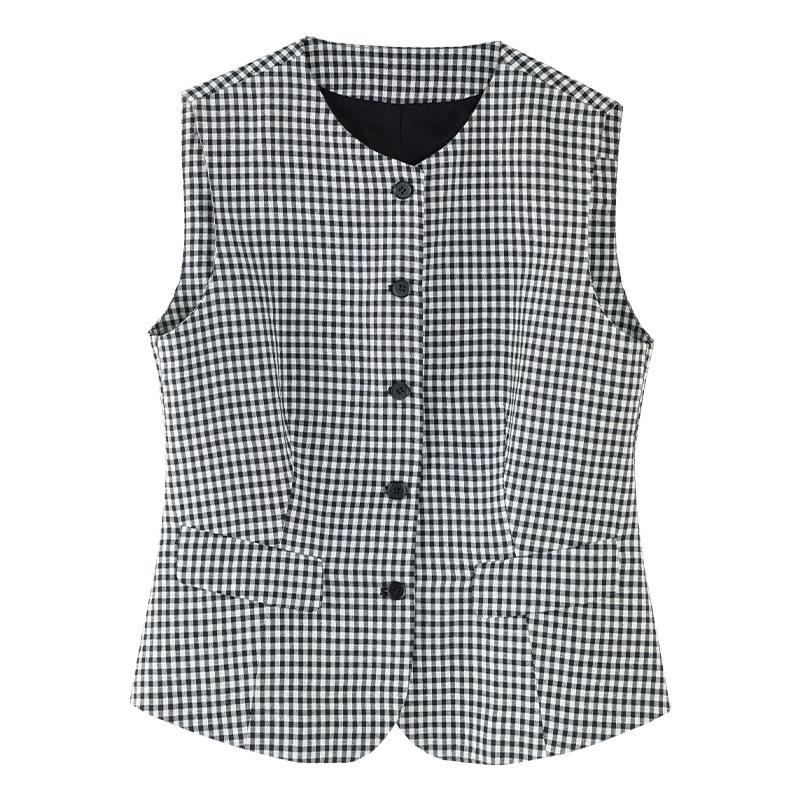 Yifei Women s Cotton Linen Plaid Vest & Skirt Set - Black/White, Sleeveless, Summer 2026 Fashion S
Yifei Women s Cotton Linen Plaid Vest & Skirt Set - Black/White, Sleeveless, Summer 2026 Fashion S