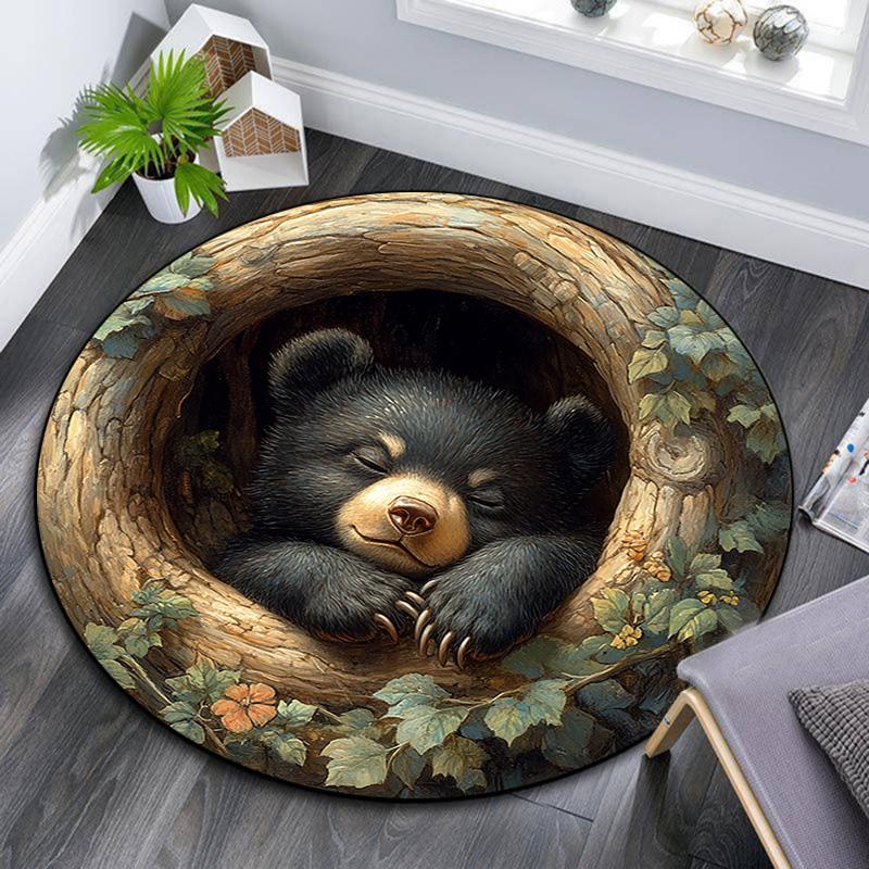 Bear Cub Round Area Rug,Carpet Rug for Living Room Bedroom Sofa Playroom Decor,Non-slip Floor Mat 80cmx80cm
Bear Cub Round Area Rug,Carpet Rug for Living Room Bedroom Sofa Playroom Decor,Non-slip Floor Mat 80cmx80cm