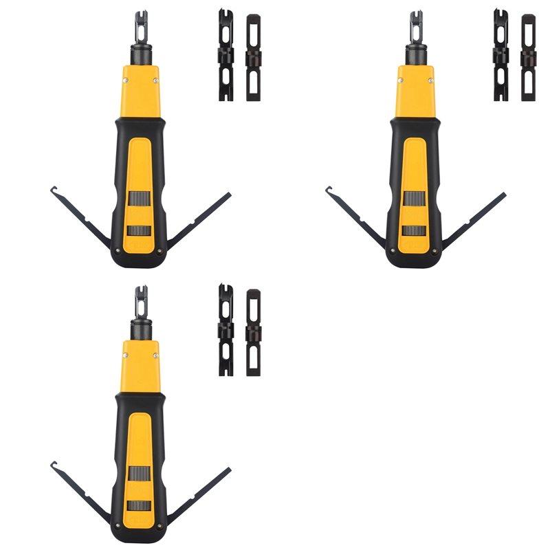 2025 Trend 3X Punch Down Tool With 110 66 Blade, RJ45 Ethernet Punch Tool For Cat 8, Cat 7, Cat 6A, Cat 6, Cat 5E
2025 Trend 3X Punch Down Tool With 110 66 Blade, RJ45 Ethernet Punch Tool For Cat 8, Cat 7, Cat 6A, Cat 6, Cat 5E