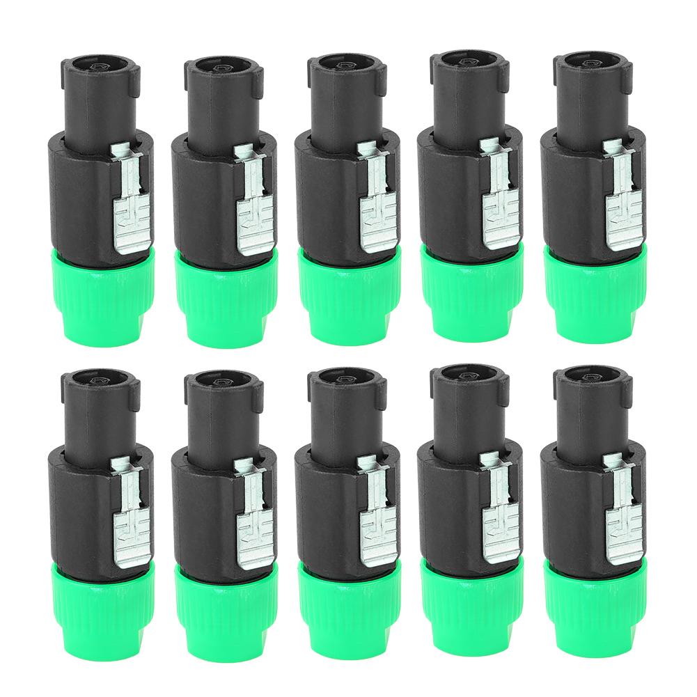 10PCS C NL4FC Audio Speaker Connector Waterproof 4 Pin Speakon Plug Cable Connector(Green )
10PCS C NL4FC Audio Speaker Connector Waterproof 4 Pin Speakon Plug Cable Connector(Green )