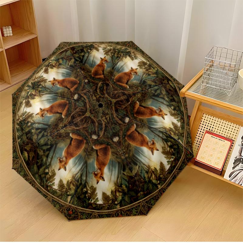 Autumn Fox with Pumpkin Printed umbrella windproof folding umbrella portable sun and rain umbrella suitable for gifting
Autumn Fox with Pumpkin Printed umbrella windproof folding umbrella portable sun and rain umbrella suitable for gifting