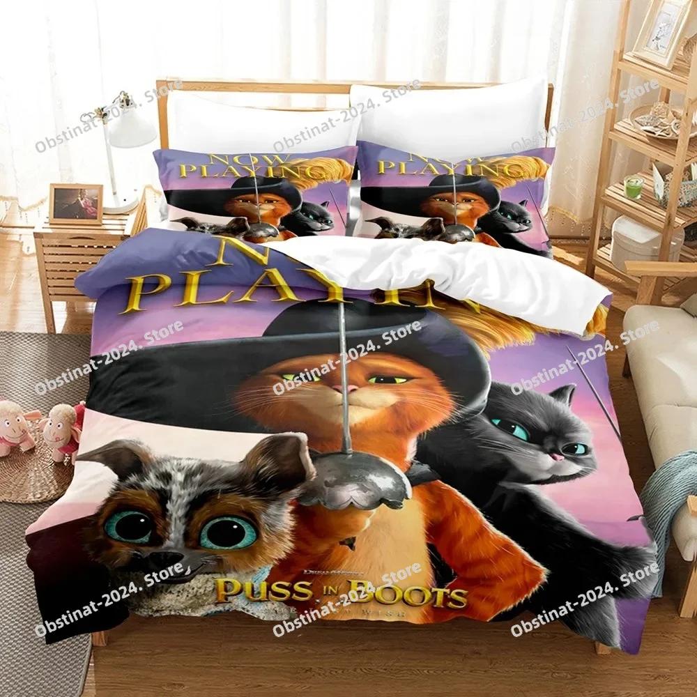 Pus In Bots Beding Set Printed Bed Linen Set With Pilowcase Bed Soft Quen Super King-Sized Dimensionsd Dimensions Lovely Cat Wolf Hot Movie Soft Duvet 135*200cm Eu-Single
Pus In Bots Beding Set Printed Bed Linen Set With Pilowcase Bed Soft Quen Super King-Sized Dimensionsd Dimensions Lovely Cat Wolf Hot Movie Soft Duvet 135*200cm Eu-Single
