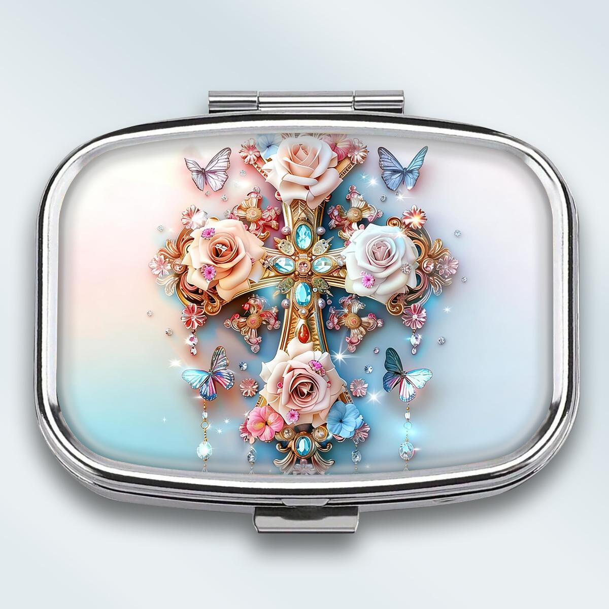 Portable Pill Box with 2 Compartments, Mini Metal Medicine Organizer Case, Cute Printed Pill Container for Vitamins, Pills, Jewelry, Travel, Daily Use разноцветный
Portable Pill Box with 2 Compartments, Mini Metal Medicine Organizer Case, Cute Printed Pill Container for Vitamins, Pills, Jewelry, Travel, Daily Use разноцветный
