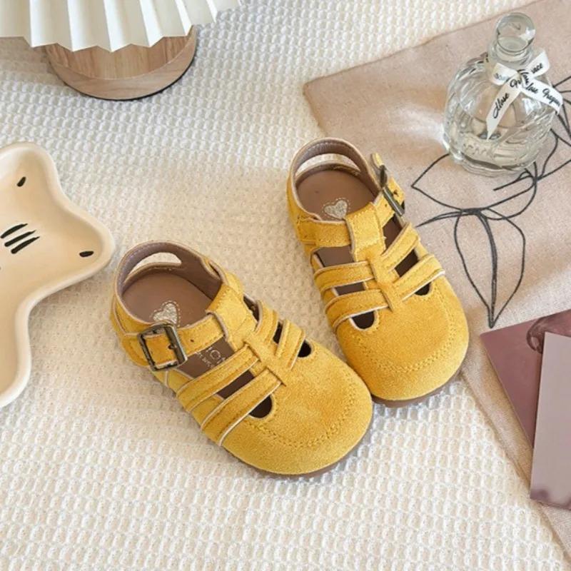 1-12Y Children s Sandals Toe Protect Boys Girls Summer New Candy Color Soft Sole Shoes Kids Casual Retro Flat Leather Sandals 21 Inner L13.5cm жовтий
1-12Y Children s Sandals Toe Protect Boys Girls Summer New Candy Color Soft Sole Shoes Kids Casual Retro Flat Leather Sandals 21 Inner L13.5cm жовтий