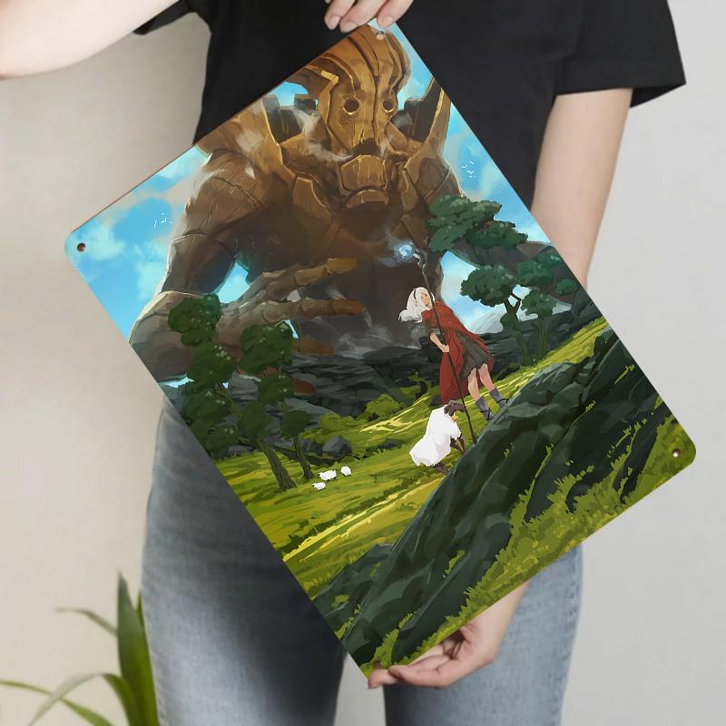 Fantasy Girl and Ancient Colossus Metal Iron Painting Living Room Entrance Wall Art Decorative Mural 20x30cm(7.8x11.8inch)
Fantasy Girl and Ancient Colossus Metal Iron Painting Living Room Entrance Wall Art Decorative Mural 20x30cm(7.8x11.8inch)