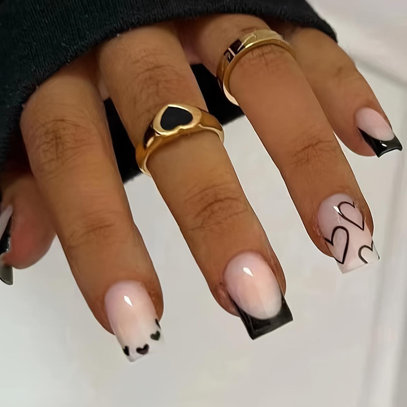 24 шт. Французские белые кончики Средние квадратные накладные ногти Декор в виде сердечек Нейл-арт для мамы, женщины, подарок
24 шт. Французские белые кончики Средние квадратные накладные ногти Декор в виде сердечек Нейл-арт для мамы, женщины, подарок