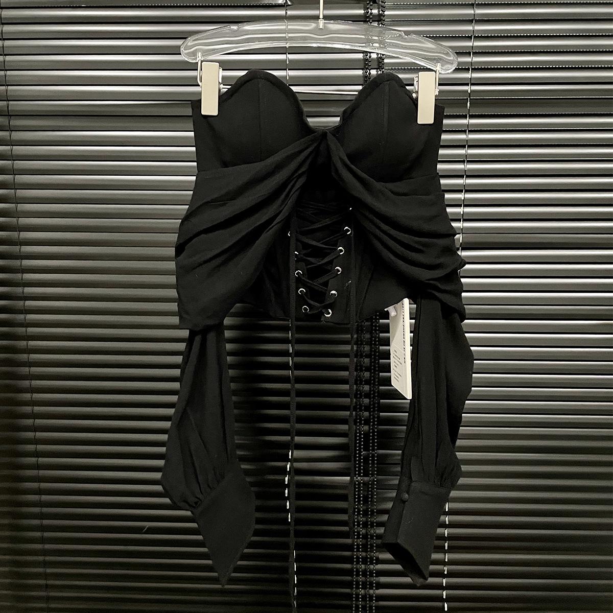 2025 Французский Высококлассный Корсет без бретелей на шнуровке: Ретро Осенний Слимминг Топ для Женщин Medium чёрный
2025 Французский Высококлассный Корсет без бретелей на шнуровке: Ретро Осенний Слимминг Топ для Женщин Medium чёрный