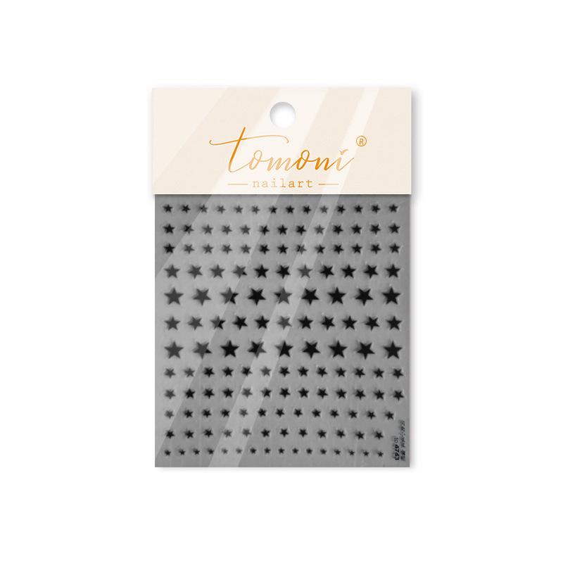 Tomoni Kids Thin and Durable Black & White Star Nail Stickers - Popular Japanese Mixed Nail Art Design.
Tomoni Kids Thin and Durable Black & White Star Nail Stickers - Popular Japanese Mixed Nail Art Design.