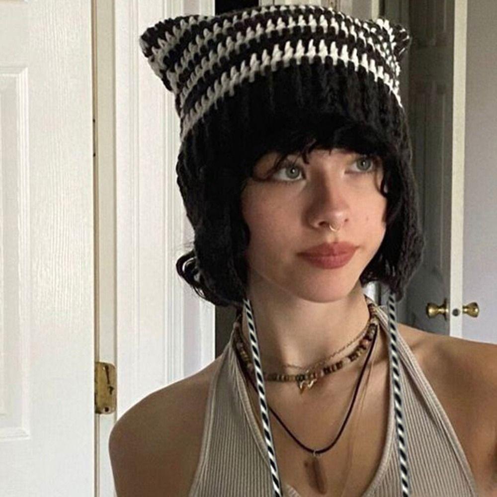 For Adult Knitted Cartoon Wool Winter Women Winter Cap Cat Ear Hat Ear Protection Hat Bomber Hat
For Adult Knitted Cartoon Wool Winter Women Winter Cap Cat Ear Hat Ear Protection Hat Bomber Hat