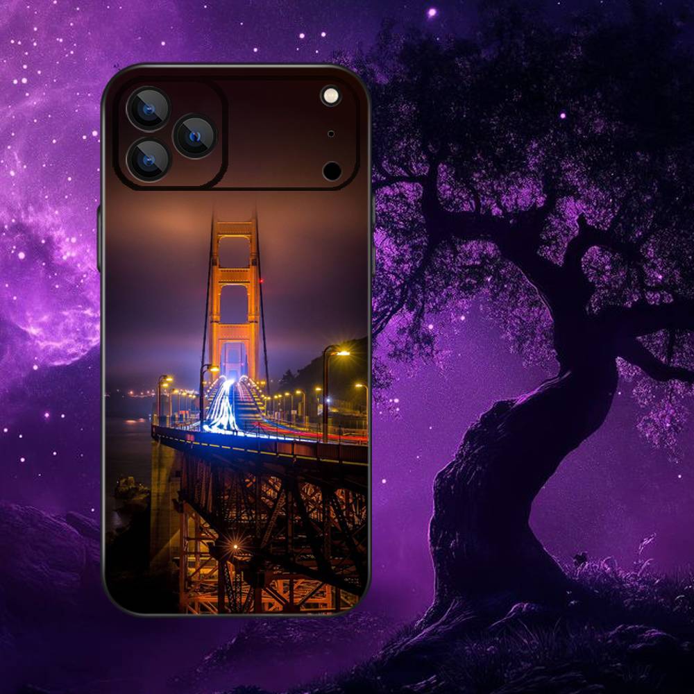USA Golden Gate Bridge Phone Case For iPhone 17,16,15,14,13,12,11,Pro,Max,Plus,E,SE4,Air,Mini Black Soft Funda iPhone14
USA Golden Gate Bridge Phone Case For iPhone 17,16,15,14,13,12,11,Pro,Max,Plus,E,SE4,Air,Mini Black Soft Funda iPhone14