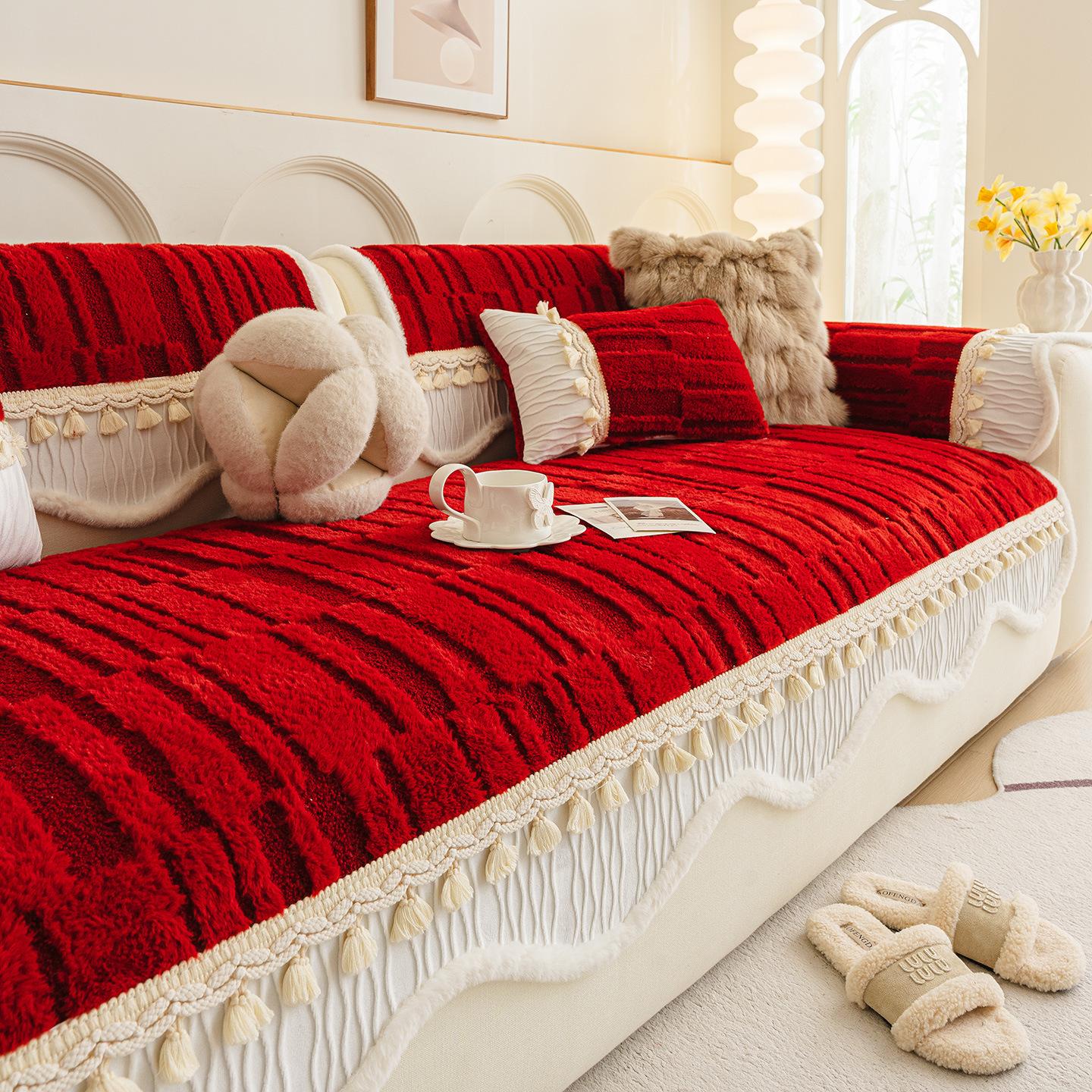 French Cream Style Sofa Mat Winter New Comfortable Skin Friendly Solid Anti Slip Advanced Feel Thick Plush Cushion Cover Cloth 70X70cm красный
French Cream Style Sofa Mat Winter New Comfortable Skin Friendly Solid Anti Slip Advanced Feel Thick Plush Cushion Cover Cloth 70X70cm красный