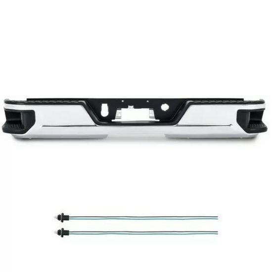 Rear Bumper for 2019-2024 Silverado/GMC Sierra 1500/2500/3500 - GM1103215 Black Spray Single Exhaust No Hole
Rear Bumper for 2019-2024 Silverado/GMC Sierra 1500/2500/3500 - GM1103215 Black Spray Single Exhaust No Hole