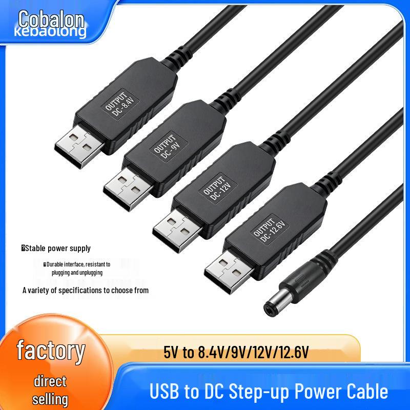 Yigao USB to DC Boost Power Cable for 5V to 8.4V/9V/12V/12.6V Small Appliances and Routers 12.6V Boost Cable with DC5521
Yigao USB to DC Boost Power Cable for 5V to 8.4V/9V/12V/12.6V Small Appliances and Routers 12.6V Boost Cable with DC5521