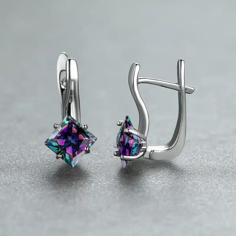 Huitan Women Hoop Earrings with Princess Multi-colored/Green/Blue Cubic Zircon Fashion Luxury Female Earrings Statement Zircon
Huitan Women Hoop Earrings with Princess Multi-colored/Green/Blue Cubic Zircon Fashion Luxury Female Earrings Statement Zircon
