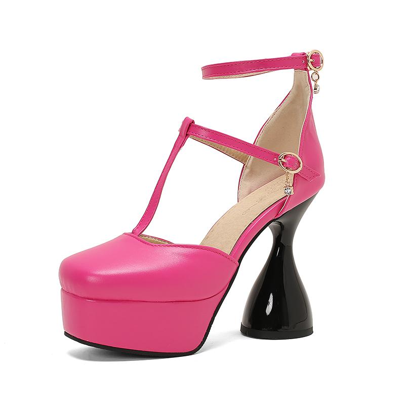 Plus Size T-Strap Ankle Buckle Narrow Band Ultra-High Irregular Heel Fashion Sandals Square Toe Hollow Sexy Women s Sandals 34
Plus Size T-Strap Ankle Buckle Narrow Band Ultra-High Irregular Heel Fashion Sandals Square Toe Hollow Sexy Women s Sandals 34
