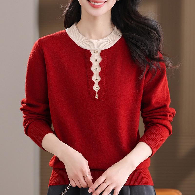 Stylish Two-Piece Faux Knitwear for Women Aged 40-60: Long-Sleeved Spring/Autumn Sweater 4XL (suggested 65-70 kg)
Stylish Two-Piece Faux Knitwear for Women Aged 40-60: Long-Sleeved Spring/Autumn Sweater 4XL (suggested 65-70 kg)