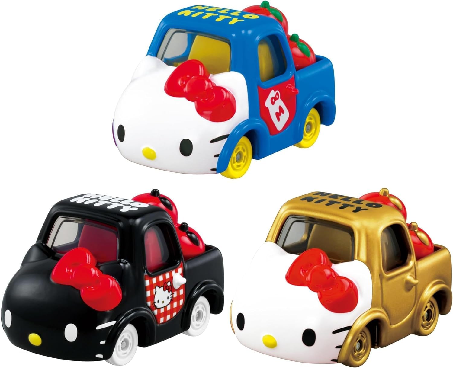(Набор из 3 шт.) Hello Kitty 50th Anniversary Dream Tomica SP Hello Kitty Синий + Черный + Золотой Набор из 3 шт.
(Набор из 3 шт.) Hello Kitty 50th Anniversary Dream Tomica SP Hello Kitty Синий + Черный + Золотой Набор из 3 шт.