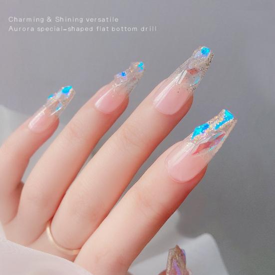 100Pcs/Set Nail Decoration Irregular Shape DIY Crafts Flat Back Multi Size Nail Rhinestones 
100Pcs/Set Nail Decoration Irregular Shape DIY Crafts Flat Back Multi Size Nail Rhinestones
