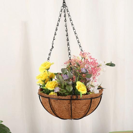 Yousheng Metal Flower Basket Round Chain Hanging Basket Iron Art Planter Hanging Basket Coconut Pad Planter Stand Balcony Courtyard Decor 20cm чёрный
Yousheng Metal Flower Basket Round Chain Hanging Basket Iron Art Planter Hanging Basket Coconut Pad Planter Stand Balcony Courtyard Decor 20cm чёрный