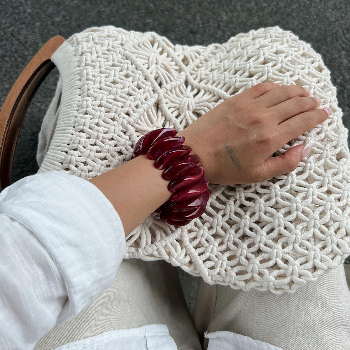 Ретро Красочный Окрашенный Акриловая Смола Эластичность Браслет-Браслет Геометрический Преувеличенный Широкий Круглый Эластичный Браслет для Женщин Массивная Бижутерия
Ретро Красочный Окрашенный Акриловая Смола Эластичность Браслет-Браслет Геометрический Преувеличенный Широкий Круглый Эластичный Браслет для Женщин Массивная Бижутерия