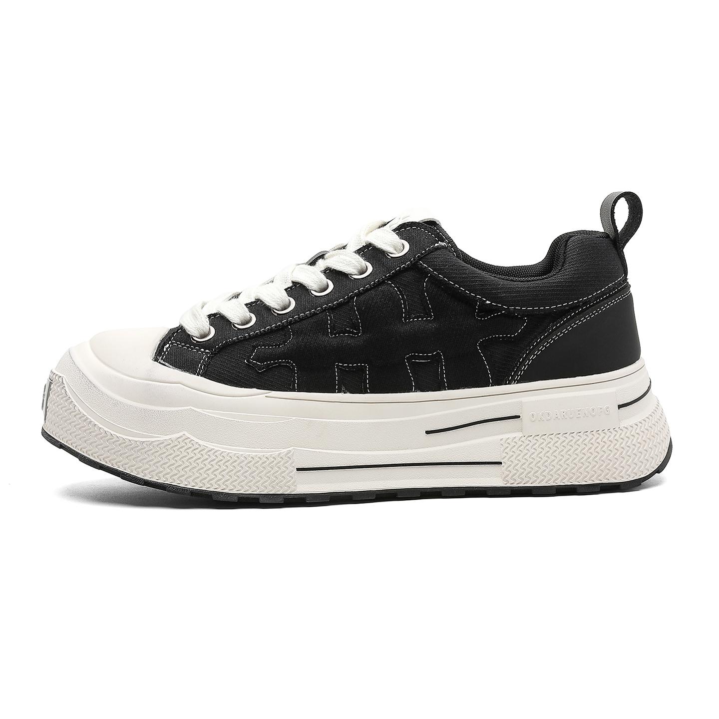 Couple Style Thick Soled comfort Canvas Shoes Fashiable And Persalized Board Shoes Round Toe Low Cut Lace Up Casual Shoes 42 чорний
Couple Style Thick Soled comfort Canvas Shoes Fashiable And Persalized Board Shoes Round Toe Low Cut Lace Up Casual Shoes 42 чорний
